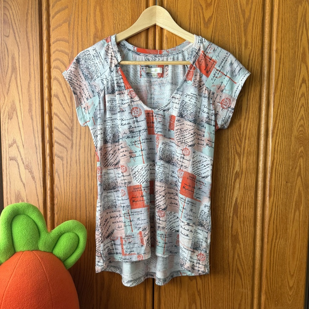Porridge Postcards Tee from Anthropologie